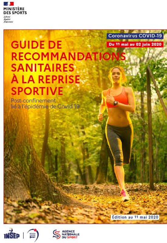 image Guide recommandations sanitaires à la reprise sportive