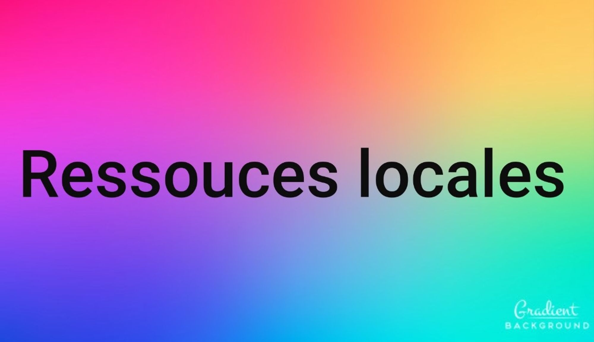image ressources locales