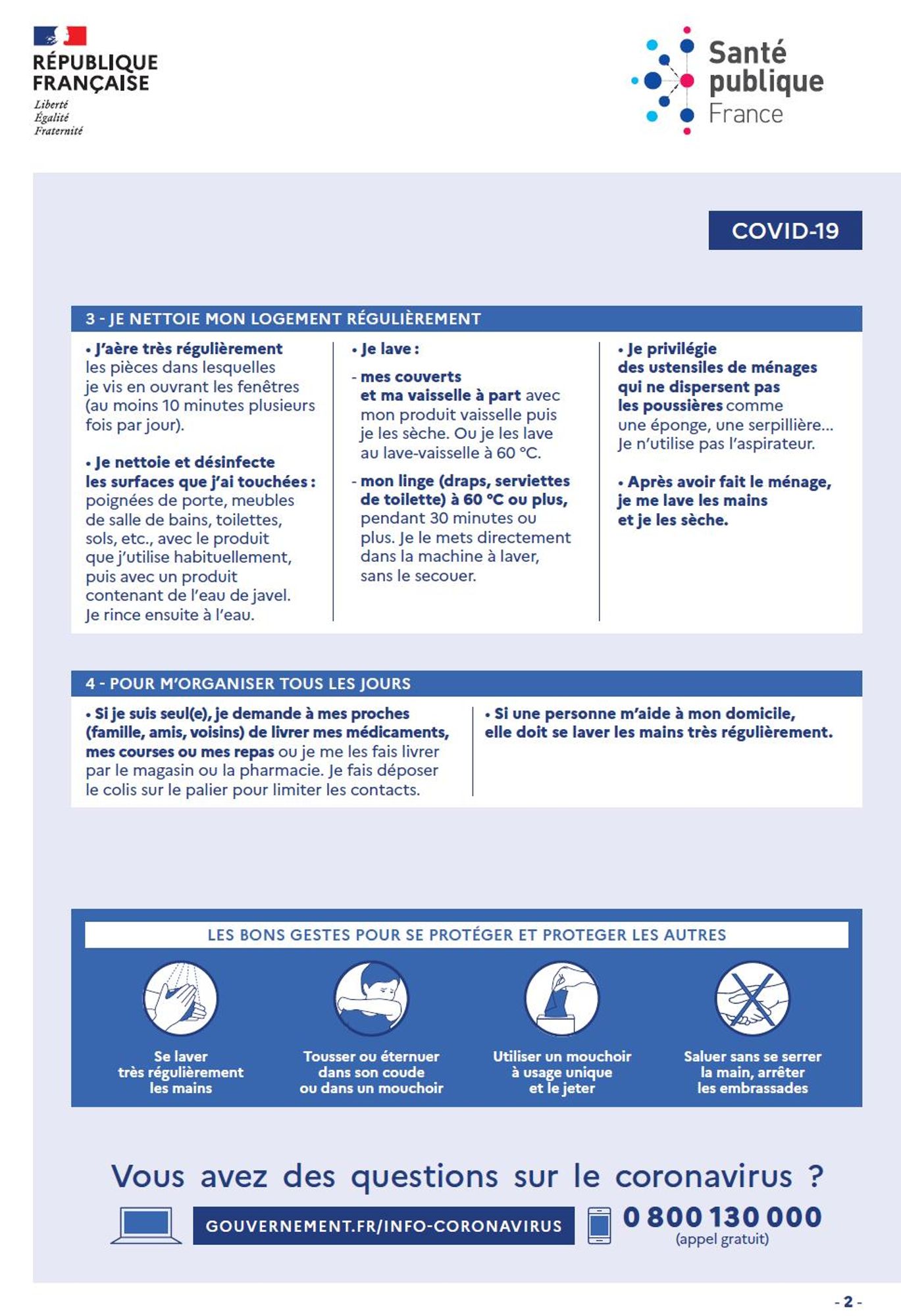 Que faire si je suis atteints du COVID 19 page 2