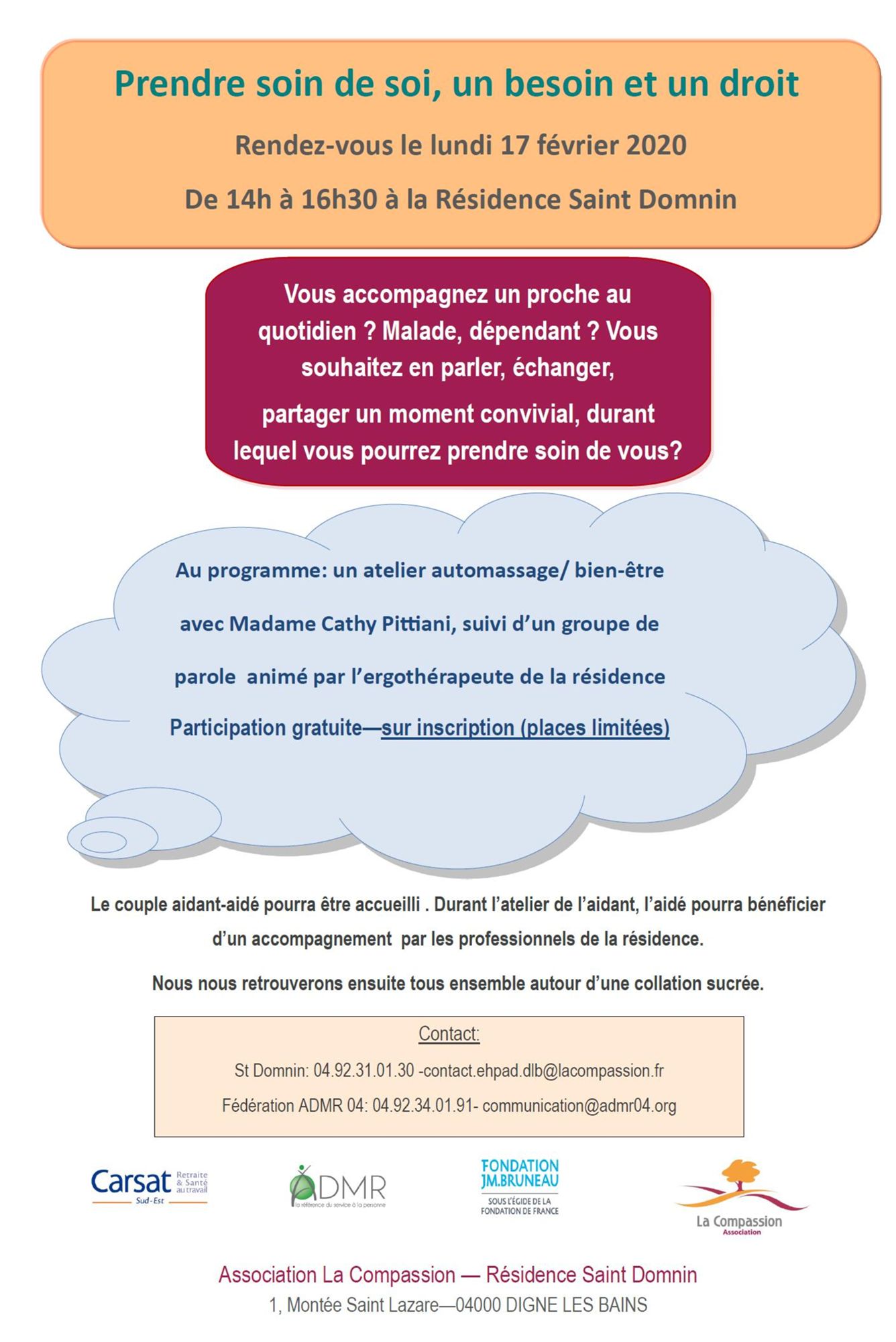 Café / atelier pour les aidants
