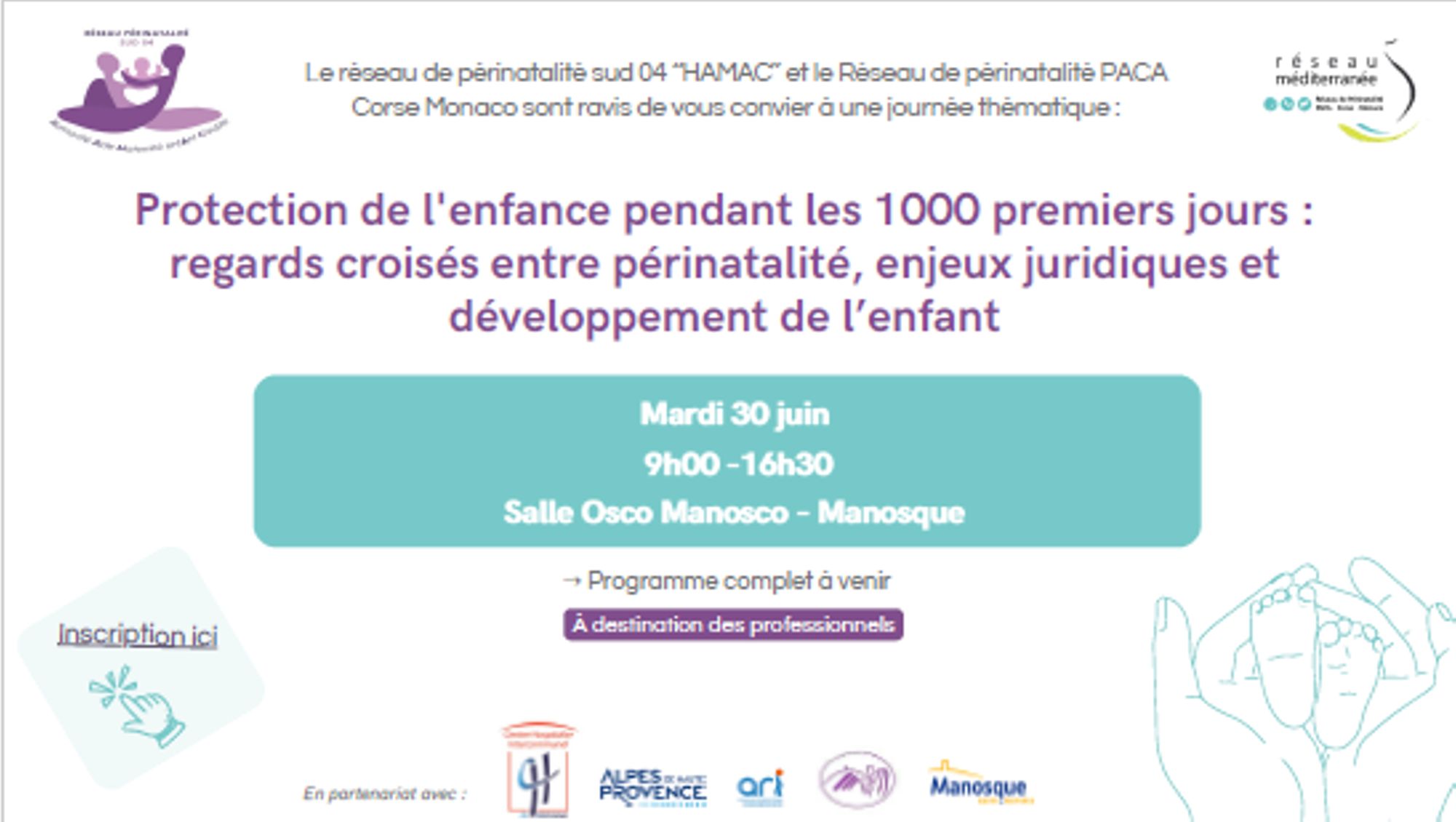 Journée thématique - Réseau périnatalité Sud 04 - Réseau Méditerranée